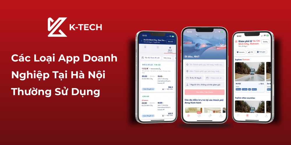 Các Loại App Doanh Nghiệp Tại Hà Nội Thường Sử Dụng