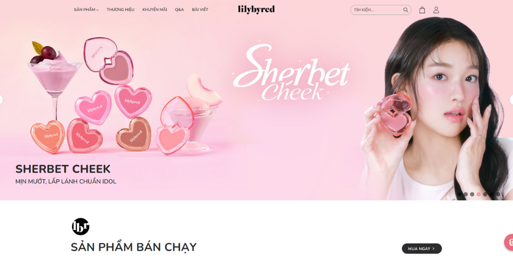 Dự án website Lilybyred của đơn vị thiết kế web K-TECH