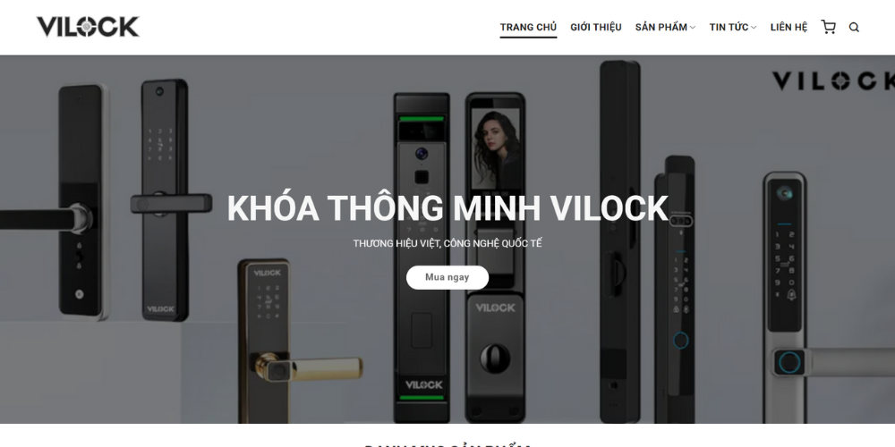 Mẫu Thiết Kế Website Thương Mại Điện Tử Công Nghệ - Vilock