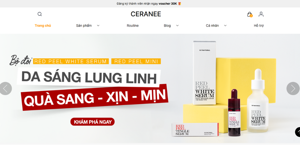 Mẫu Thiết Kế Website Thương Mại Điện Tử Mỹ Phẩm – So’natural