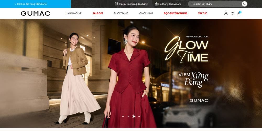 Mẫu Thiết Kế Website Thương Mại Điện Tử Thời Trang - GUMAC