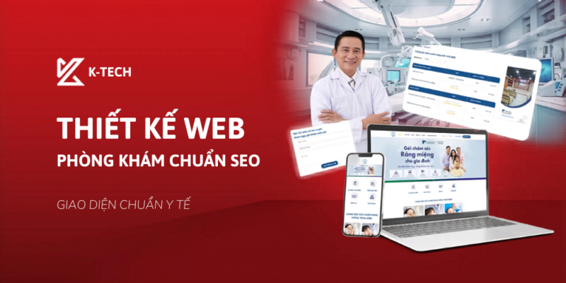 Thiết Kế Web Phòng Khám Chuẩn SEO - Giao Diện Chuẩn Y Tế 2026