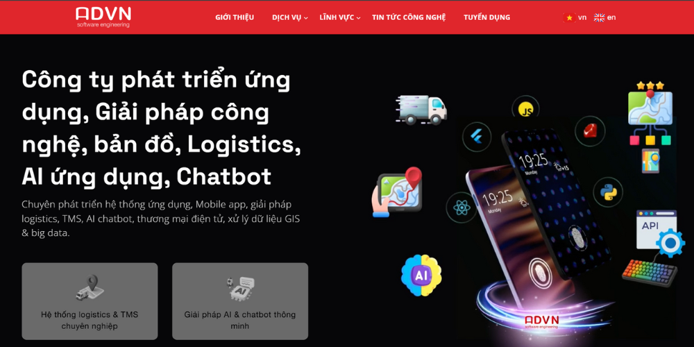 ADVN - Đơn Vị Thiết Kế App Đa Lĩnh Vực Tại Miền Nam