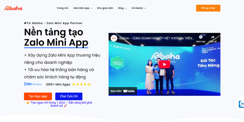 Abaha - Nền Tảng Thiết Kế App Mobile Trọn Gói Đa Lĩnh Vực