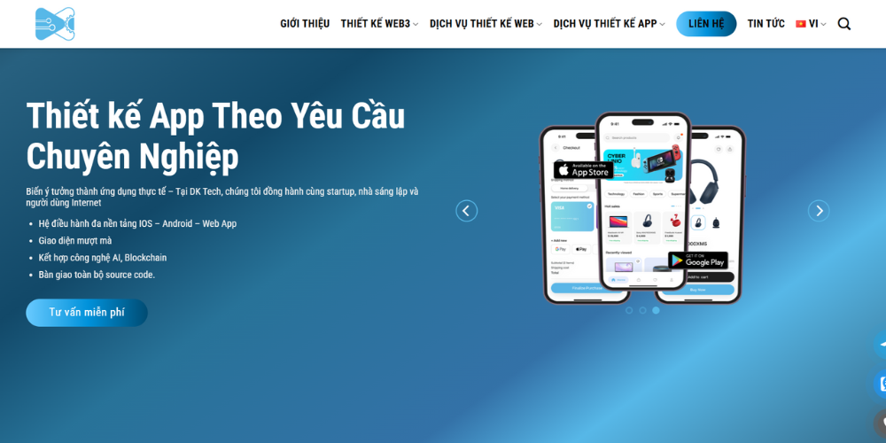 DK Tech - Giải pháp thiết kế app theo yêu cầu, hiệu quả cho doanh nghiệp