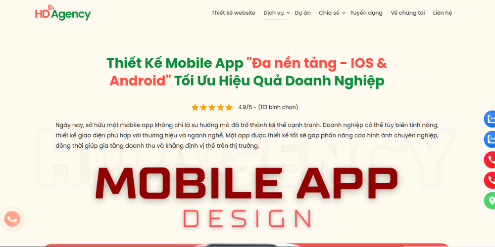 HD Agency - Công Ty Thiết Kế App Đa Nền Tảng iOS & Android