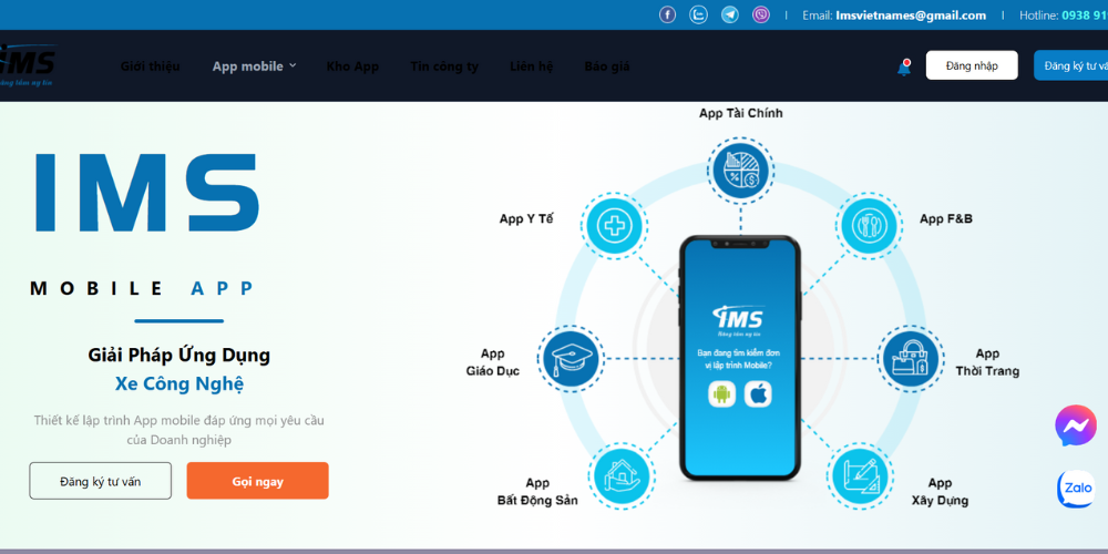 IMS - Giải Pháp Thiết Kế Và Lập Trình Mobile App Đa Dạng