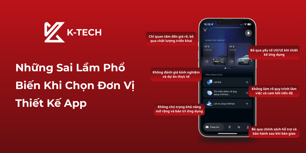 Những Sai Lầm Phổ Biến Khi Chọn Đơn Vị Thiết Kế App