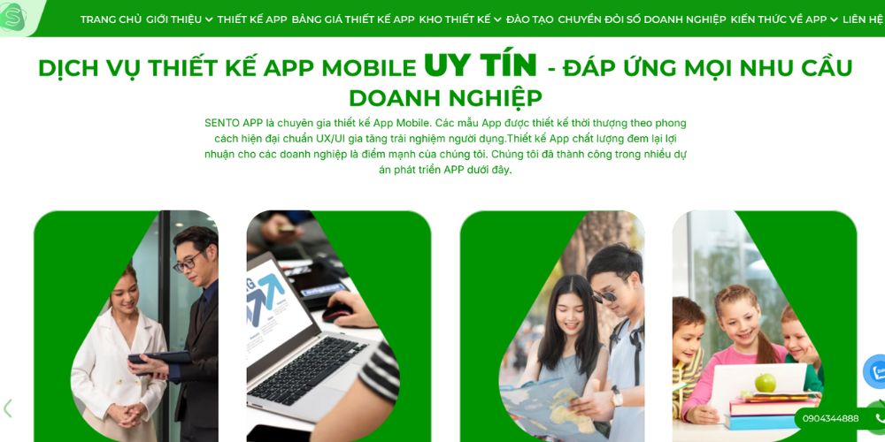 SENTO App - Công Ty Thiết Kế App Mobile Tại TPHCM