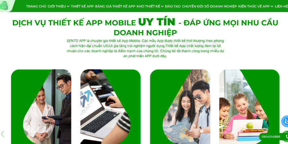 SENTO App - Đơn Vị Thiết Kế App Hải Phòng Đa Quốc Gia