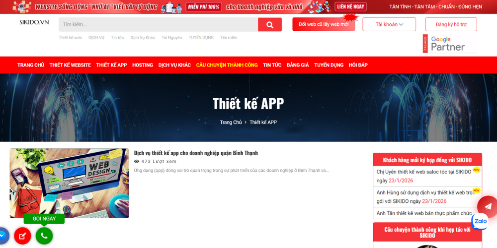 Sikido - Công Ty Thiết Kế App Mobile Chuyên Nghiệp