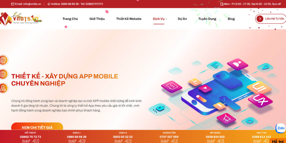 VNDTS - Nền Tảng Phát Triển App Mobile Chuẩn Android & iOS