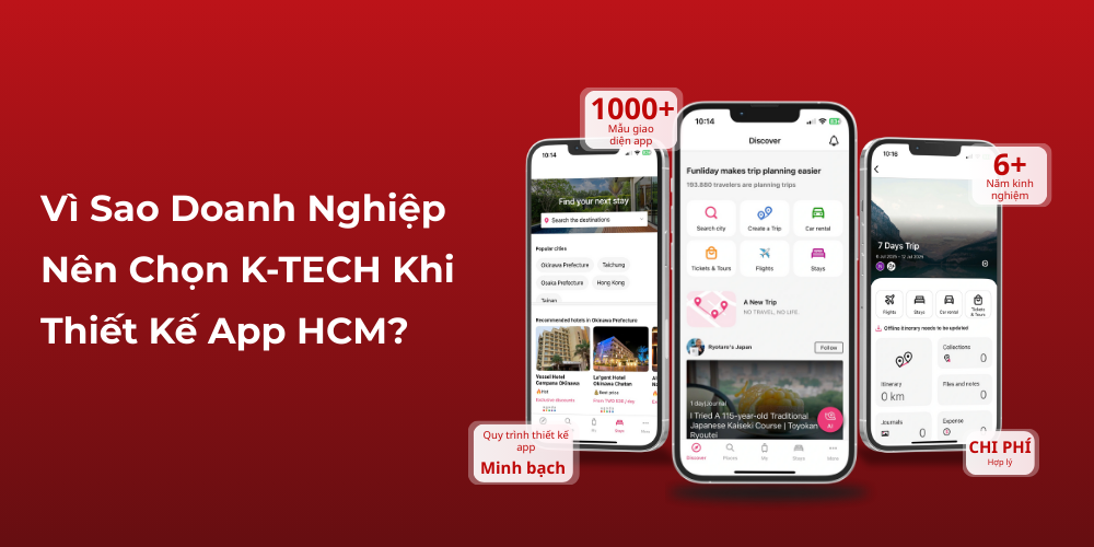 Vì Sao Doanh Nghiệp Nên Chọn K-TECH Khi Thiết Kế App HCM