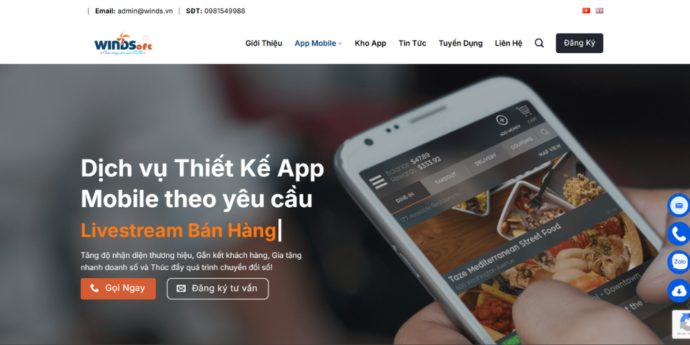 WIND Soft - Dịch Vụ Thiết Kế App Miền Nam Theo Yêu Cầu
