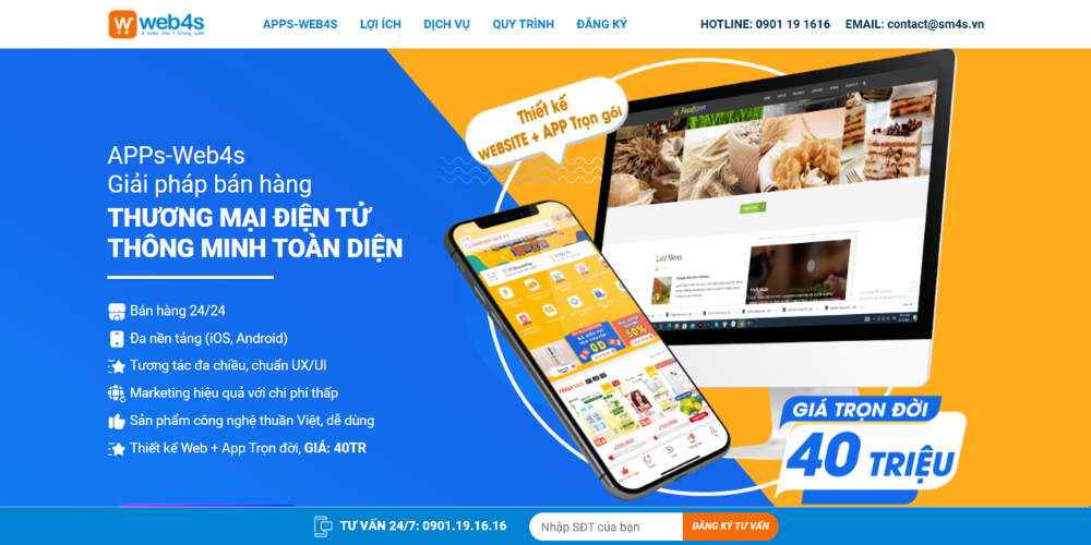 Web4s - Giải Pháp Bán Hàng Thương Mại Điện Tử Thông Minh Toàn Diện