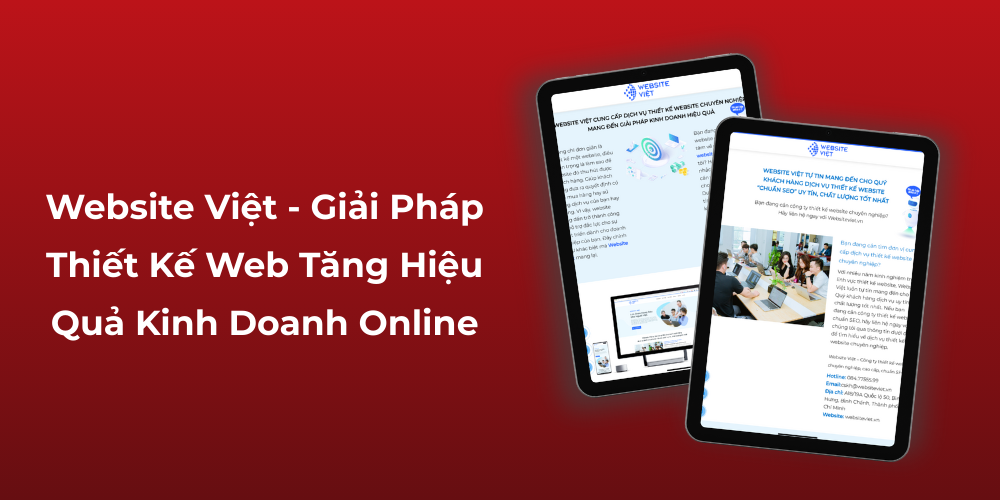 Website Việt - Giải pháp thiết kế web tăng hiệu quả kinh doanh online