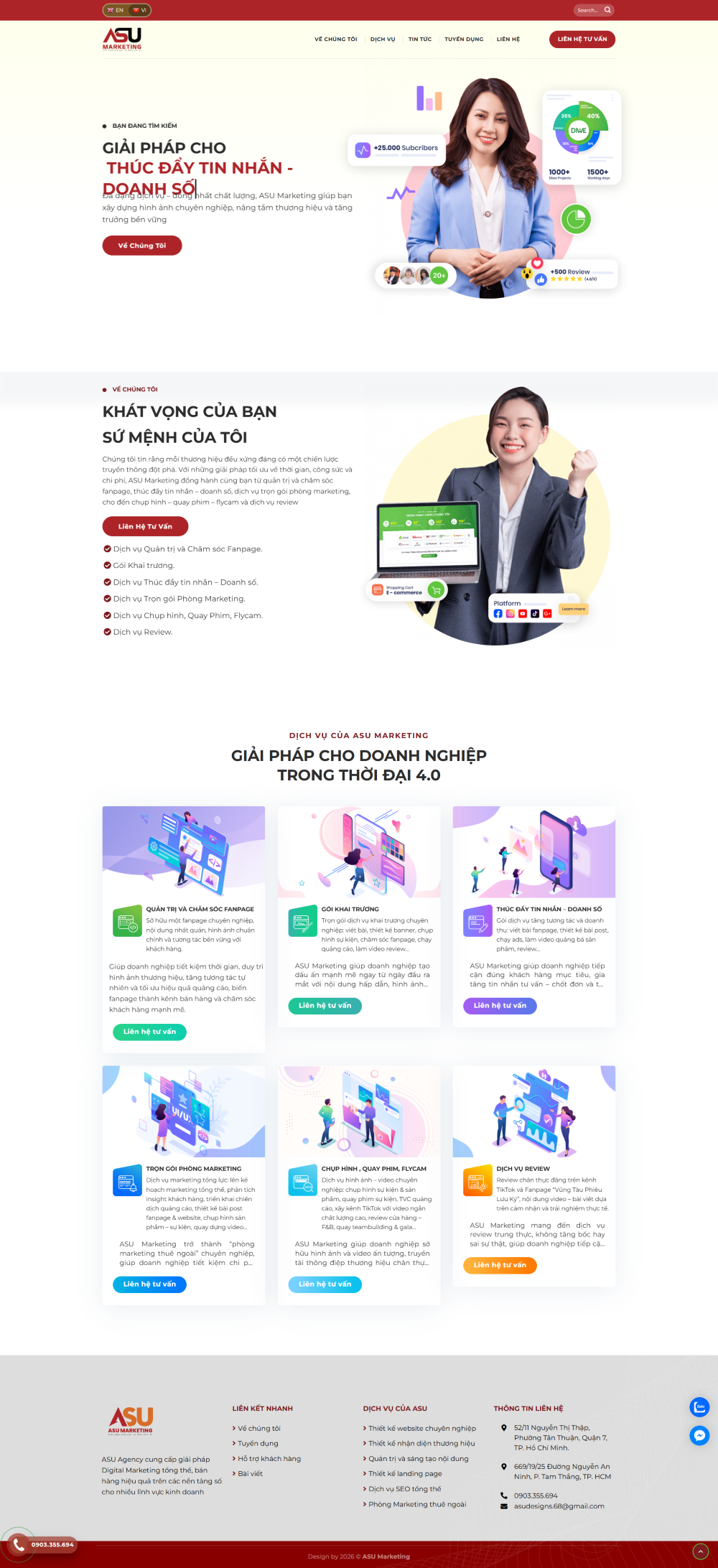 WEBSITE DỊCH VỤ MARKETING