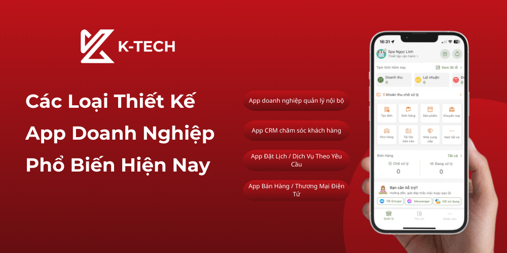 Các Loại Thiết Kế App Doanh Nghiệp Phổ Biến Hiện Nay