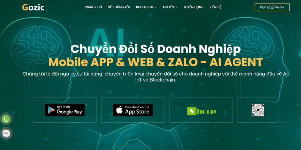 Gozic - Đơn Vị Thiết Kế App Mobile Bán Hàng Giá Rẻ