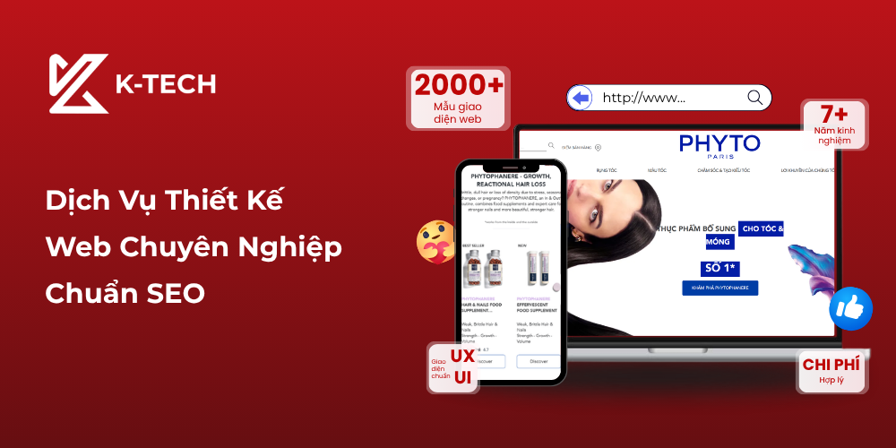 K-TECH - Dịch Vụ Thiết Kế Web Chuyên Nghiệp Chuẩn SEO