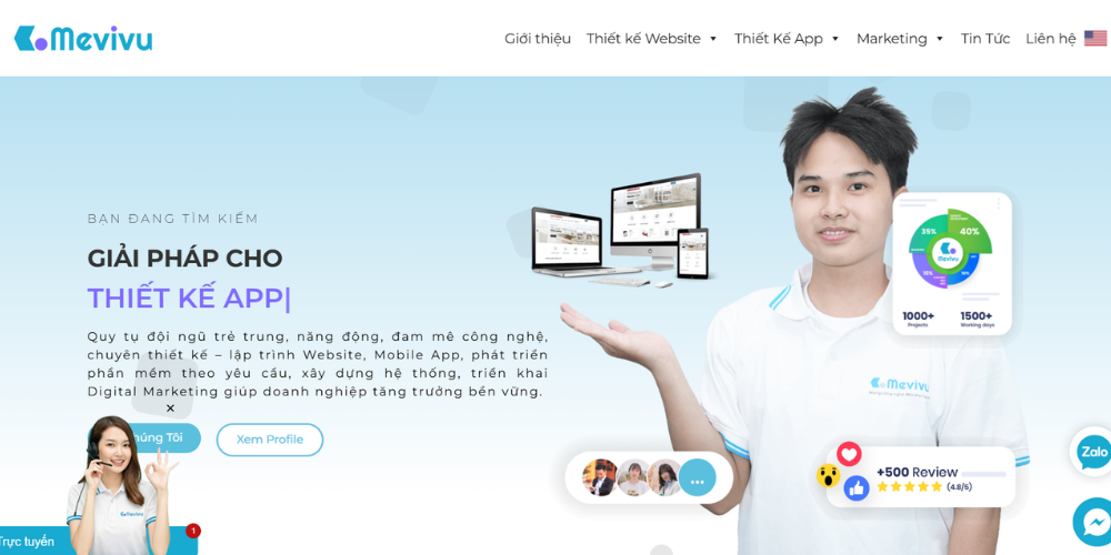 Mevivu - Đơn Vị Thiết Kế App Uy Tín Phù Hợp Startup