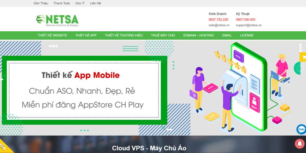 NETSA - Công Ty Thiết Kế App Mobile Giá Rẻ Và Cấp Tốc
