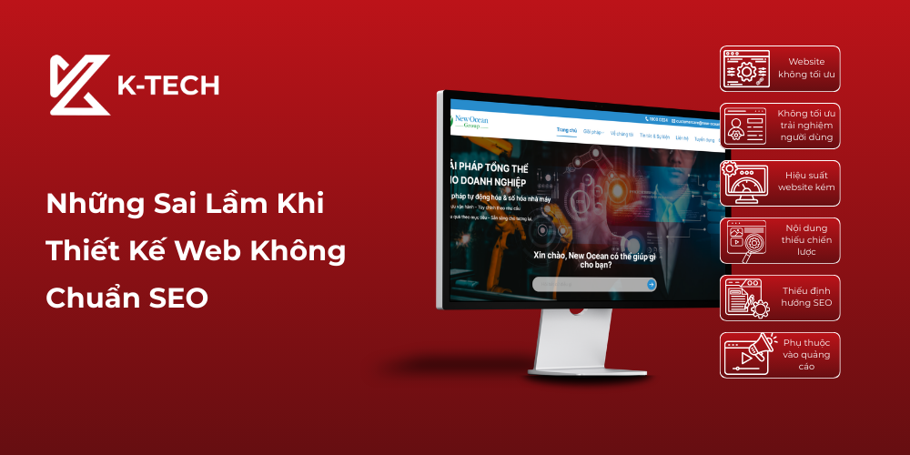 Những Sai Lầm Khi Thiết Kế Web Không Chuẩn SEO