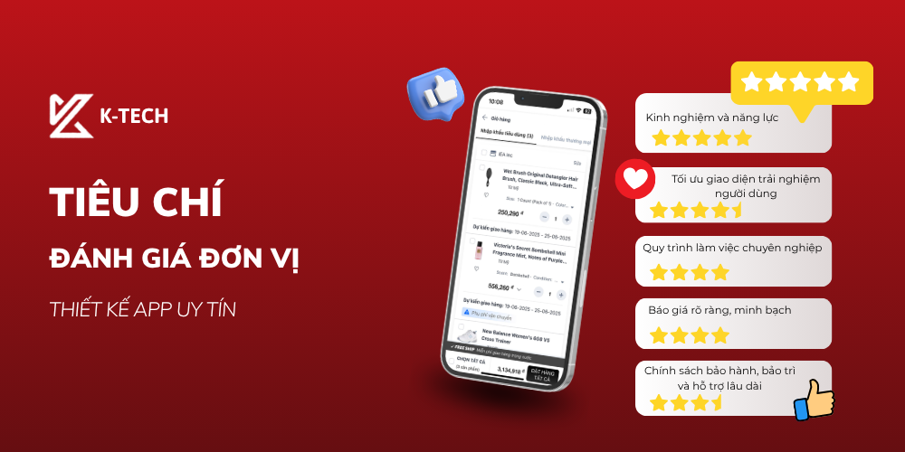 Tiêu Chí Đánh Giá Đơn Vị Thiết Kế App Uy Tín