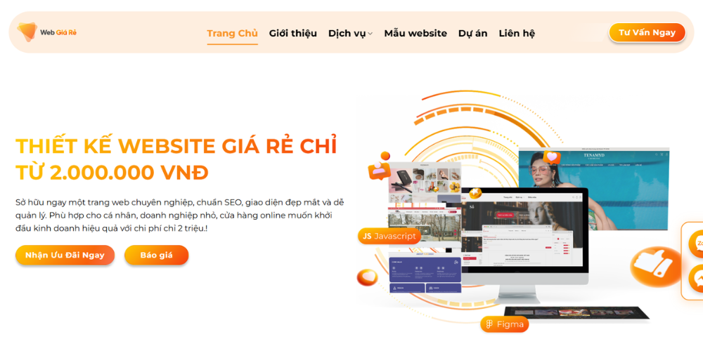 Web Giá Rẻ - Dịch Vụ Thiết Kế Website Giá Rẻ Tại TPHCM