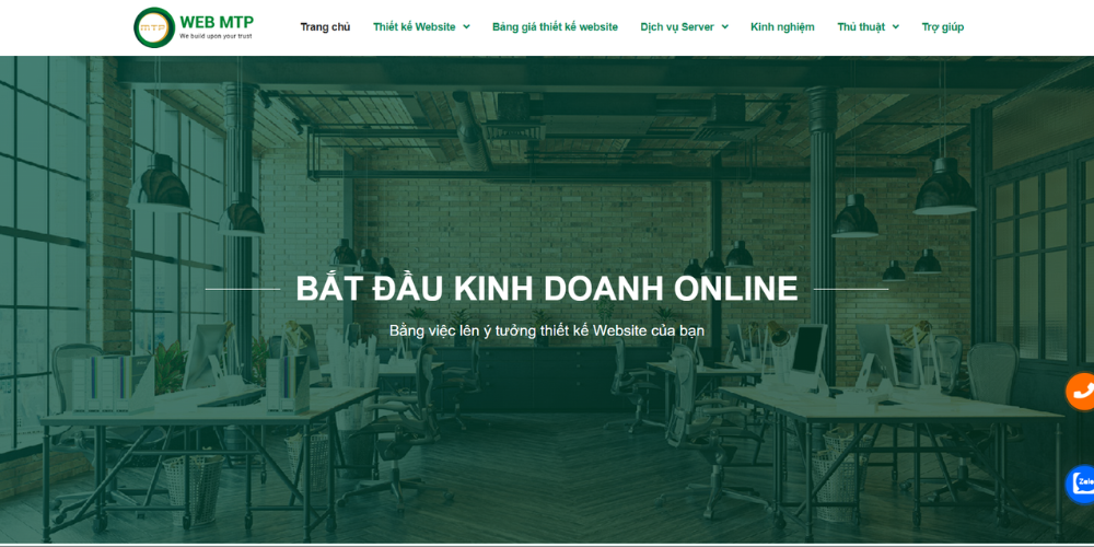 Web MTP - Công Ty Thiết Kế Website Giá Rẻ Tại Việt Nam