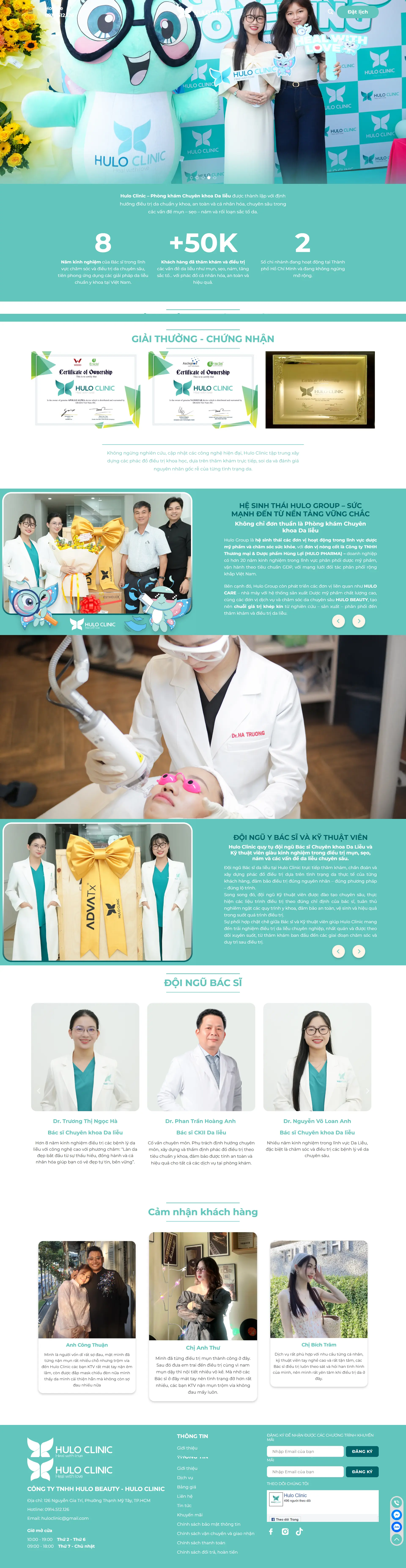 WEBSITE GIỚI THIỆU THƯƠNG HIỆU MỸ PHẨM