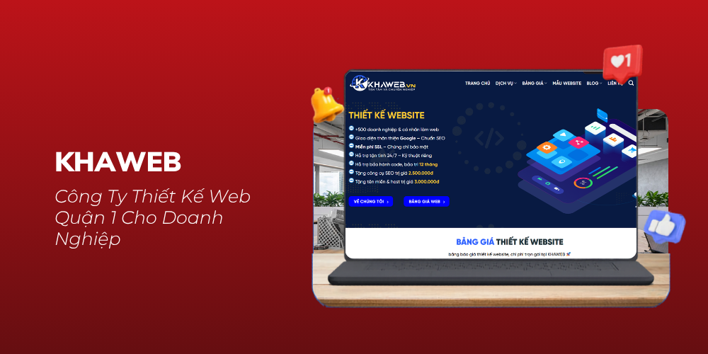 KHAWEB – Công Ty Thiết Kế Web Quận 1 Cho Doanh Nghiệp