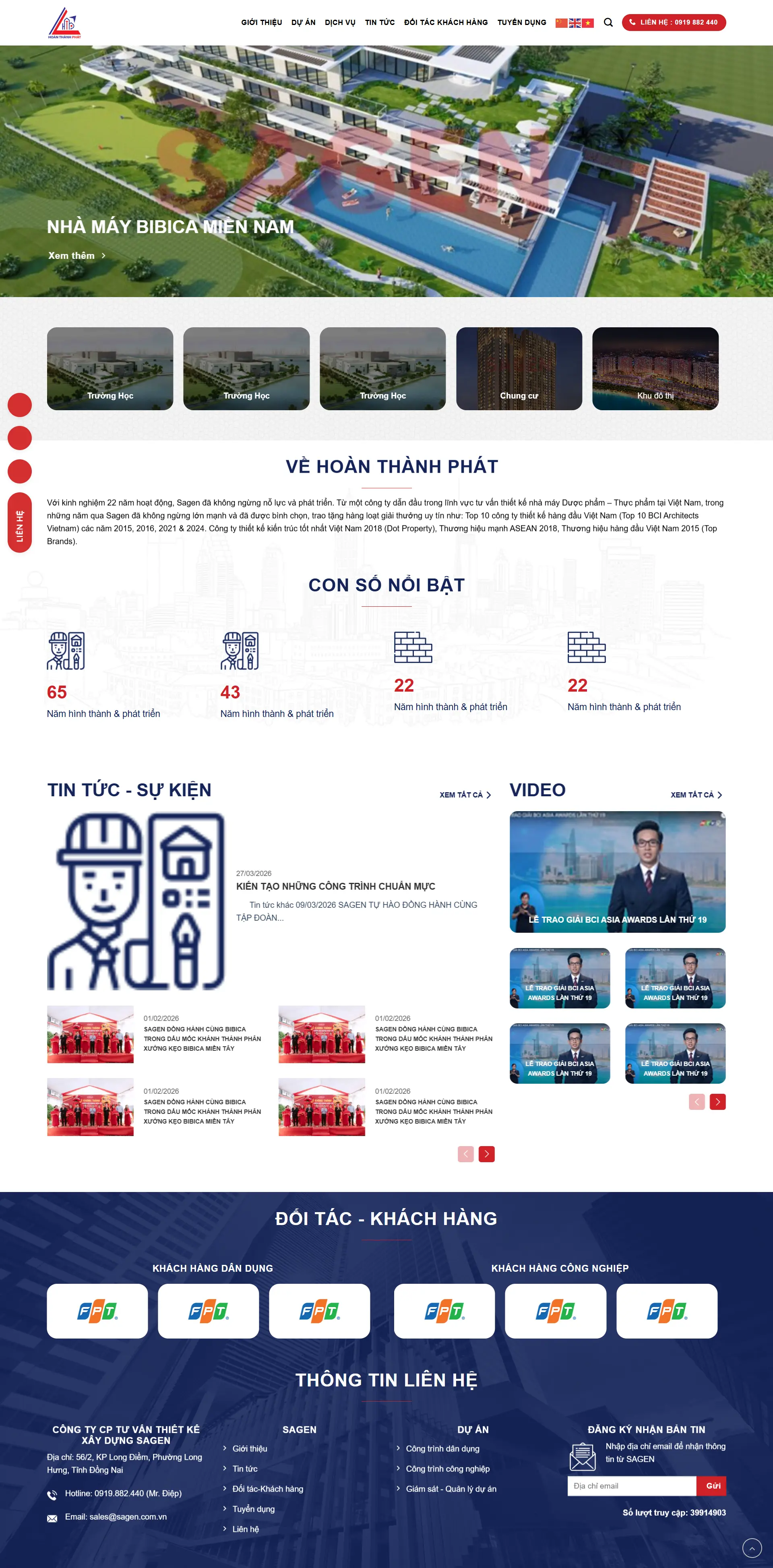 WEBSITE CÔNG TY TƯ VẤN THIẾT KẾ XÂY DỰNG