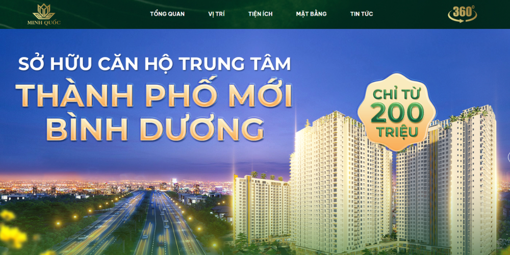 Mẫu Website Bất Động Sản Cao Cấp