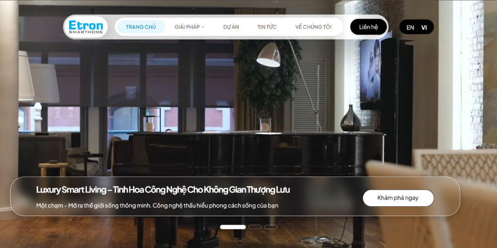Mẫu Website Nội Thất Cao Cấp