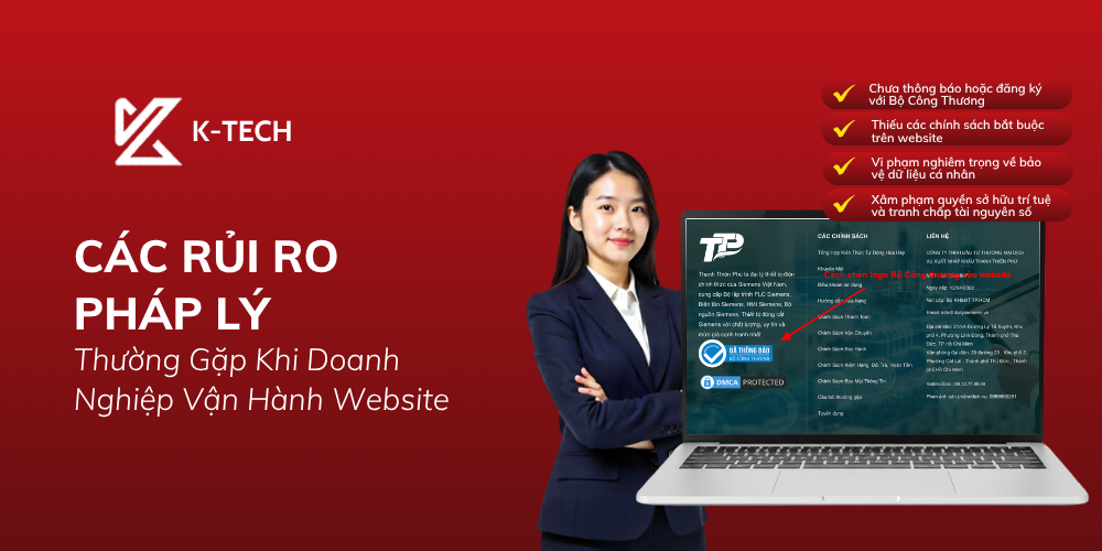 Các Rủi Ro Pháp Lý Thường Gặp Khi Doanh Nghiệp Vận Hành Website