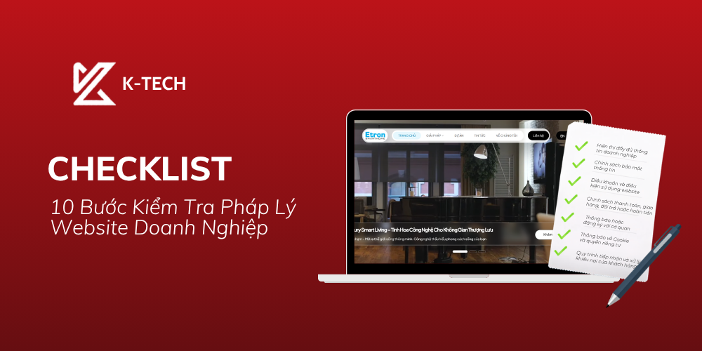 Checklist 10 Bước Kiểm Tra Pháp Lý Website Doanh Nghiệp