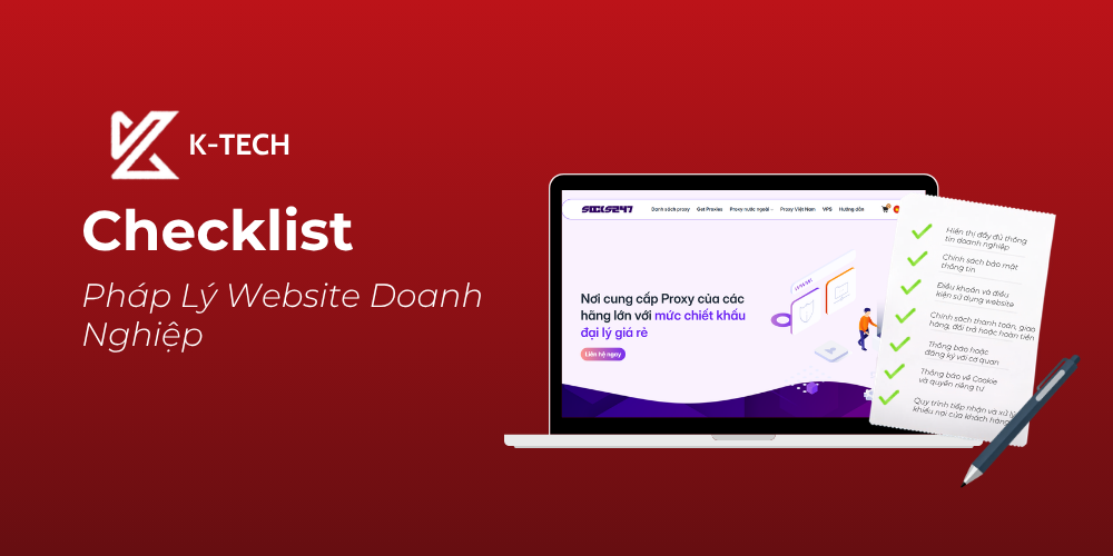Checklist Pháp Lý Website Doanh Nghiệp Năm 2026