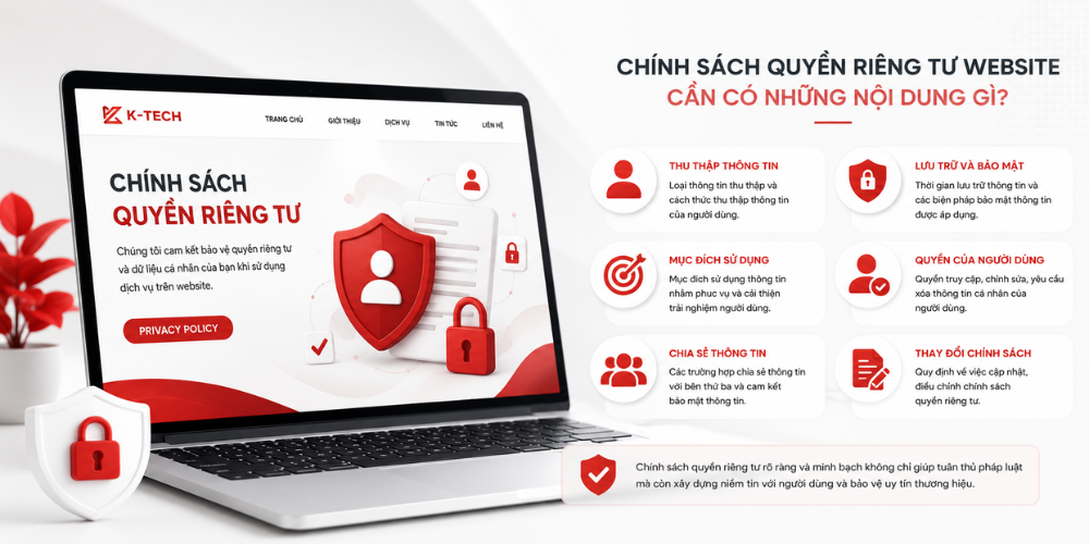 Chính sách quyền riêng tư website cần có những nội dung gì?